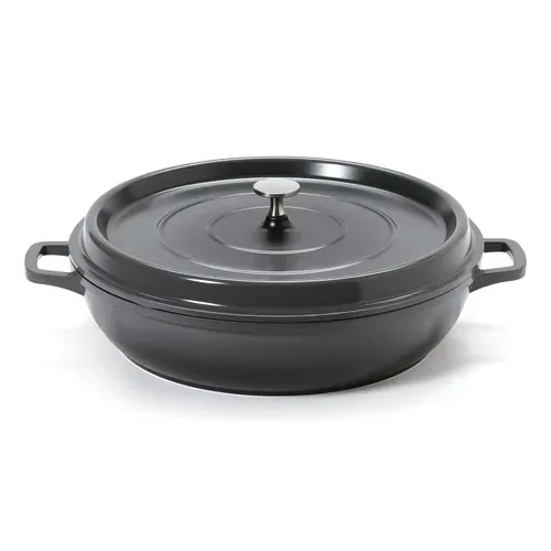 G.E.T. Enterprises G.E.T. Enterprises CA-015-GR/BK/CC Heiss™ Braiser Pan  7.5 qt. (8 qt. rim full)