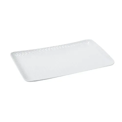 G.E.T. Enterprises G.E.T. Enterprises CS-1811-CN-W White Melamine Rectangular Market Display Tray - 18" x 11"