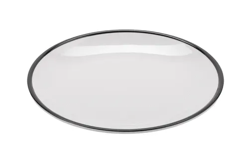 G.E.T. Enterprises G.E.T. Enterprises CS-800-W/BK Settlement Bistro™ Enamelware Side Dish Plate