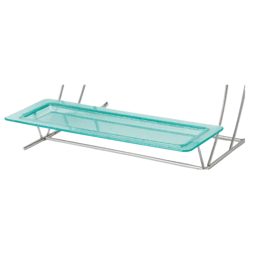 G.E.T. Enterprises G.E.T. Enterprises HI-2260-JA Jade Polycarbonate Rectangular Market Display Tray - 21-1/2" x 8-1/4" H, 3/4"H