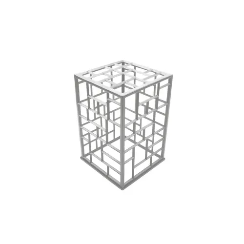 G.E.T. Enterprises G.E.T. Enterprises MONPDC11WW Bugambilia® Mondrian Riser  11"L x 11"W x 10-3/4"H