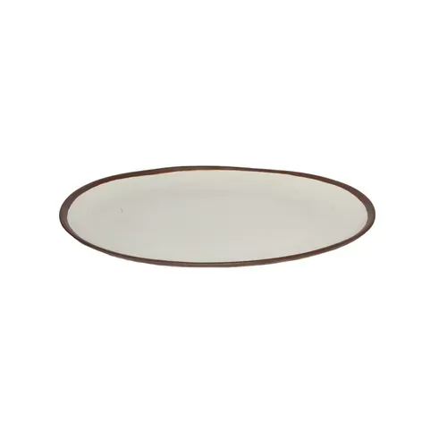 G.E.T. Enterprises G.E.T. Enterprises P-183-CRM Pottery Market™ Platter  18"L x 13"W