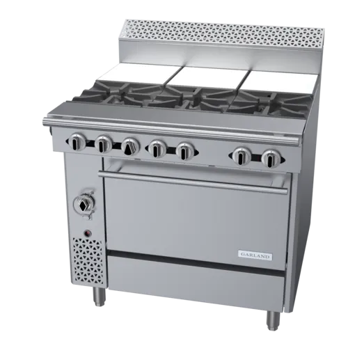 Garland US Range Garland US Range
C36-15C
Commercial Range,
36" W
with 

and 
-