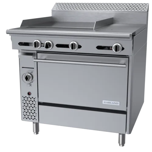 Garland US Range Garland US Range
C36-3C
Commercial Range,
36" W
with 

and 
-