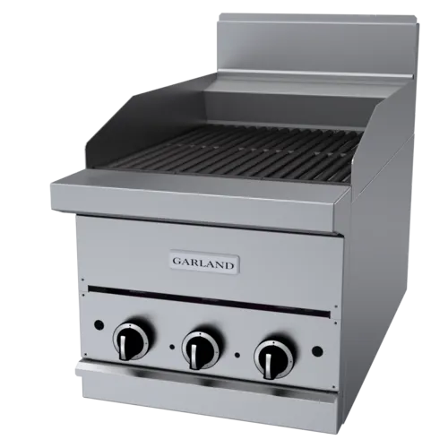 Garland US Range Garland US Range Garland/US Range G18-BRL 18" Gas Countertop Medium Duty Lava Rocks Charbroiler with Manual Control - 45,000 BTU