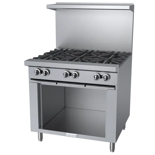 Garland US Range Garland/US Range G36-6S Restaurant Gas Range, with 6 Burners Burners and Storage Base - 198,000 BTU