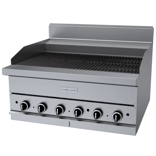Garland US Range Garland US Range Garland/US Range G36-BRL 36" Gas Countertop Medium Duty Lava Rocks Charbroiler with Manual Control - 90,000 BTU
