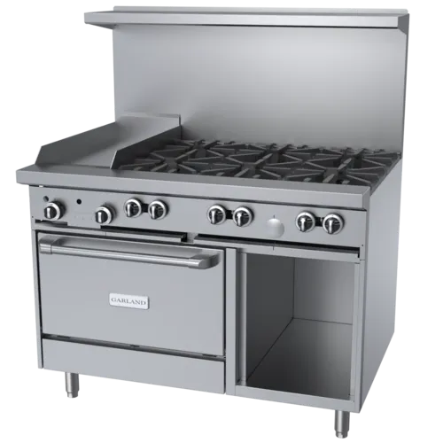 Garland US Range Garland US Range
G48-6G12CS
Restaurant Gas Range,
48" W
with 


and Controls,
-