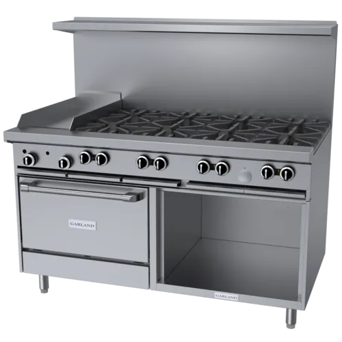Garland US Range Garland US Range
G60-8G12CS
Restaurant Gas Range, 60" W
with
and
-