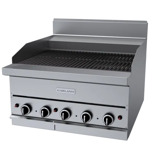 Garland US Range Garland US Range Garland/US Range GF30-BRL 30" Gas Countertop Medium Duty Lava Rocks Charbroiler with Manual Control - 75,000 BTU