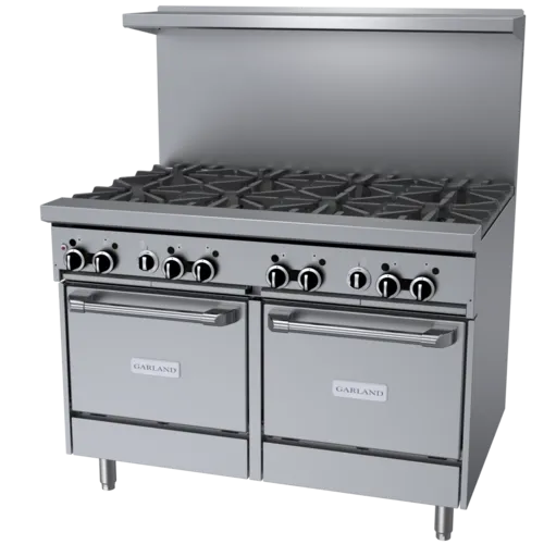 Garland US Range Garland/US Range GFE48-8LL Restaurant Gas Range, 48" W with 8 (2) Space Saver Ovens and Manual Controls, - 272,000 BTU