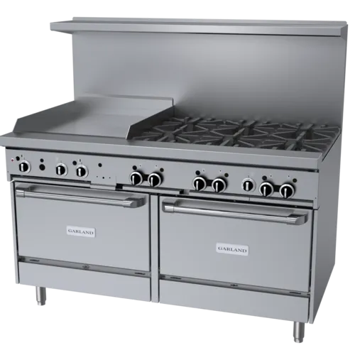 Garland US Range Garland US Range
GFE60-6G24CC
Restaurant Gas Range, 60" W
with
and
-