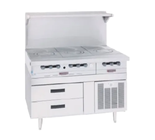 Garland US Range GN17R34 Arctic Fire 34" 2 Drawer Refrigerated Chef Base with Marine Edge Top - 115 Volts