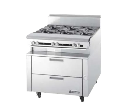 Garland US Range Garland US Range UN17R96 Polar Cuisine 96" 6 Drawer Refrigerated Chef Base with Marine Edge Top 