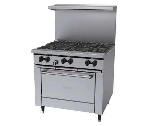 Garland US Range Garland US Range
X36-6R-SIGNATURE
Restaurant Gas Range,
with 

and 
-