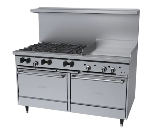 Garland US Range Garland US Range
X60-6G24RR-SIGNATURE
Restaurant Gas Range, 60" W
with 

and 
-