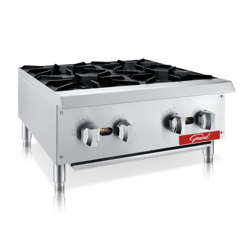 General General GCHP-24-4NG Burner Countertop Gas Hotplate / Range with Controls -