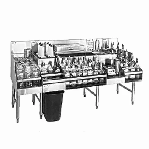 Glastender ALL-72A All-In-One Underbar Ice Bin/Cocktail Station