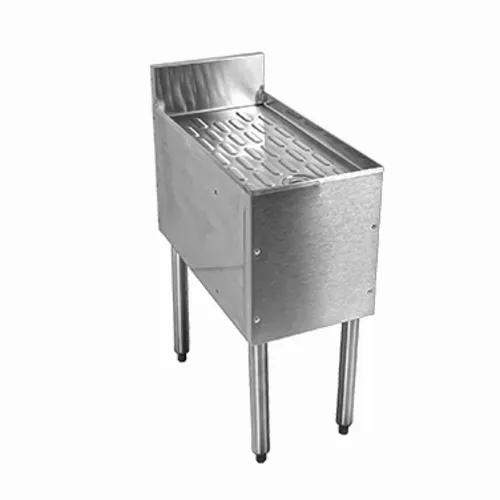 Glastender C-DBB-18 Underbar Drainboard, Freestanding with - 18"W x 24"D