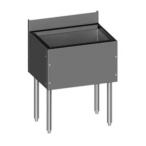 Glastender C-IBB-36-CP10 CHOICE Underbar Ice Bin, Stainless Steel with 127 lbs. Ice Capacity 10-Circuit Cold Plate - 36"W x 24"D