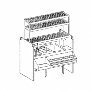 Glastender CS-54X32-CCW Assembly Ice Bin/Cocktail Station Glastender CS-54X32-CCW Assembly Ice Bin/Cocktail Station