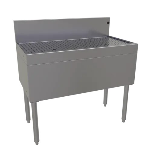 Glastender DBA-36 Underbar Drainboard, Freestanding with - 36"W x 19"D