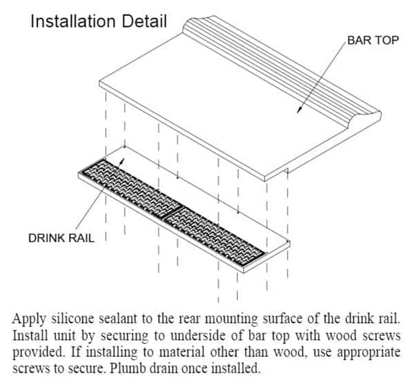 Glastender Dr 24l Drink Rail