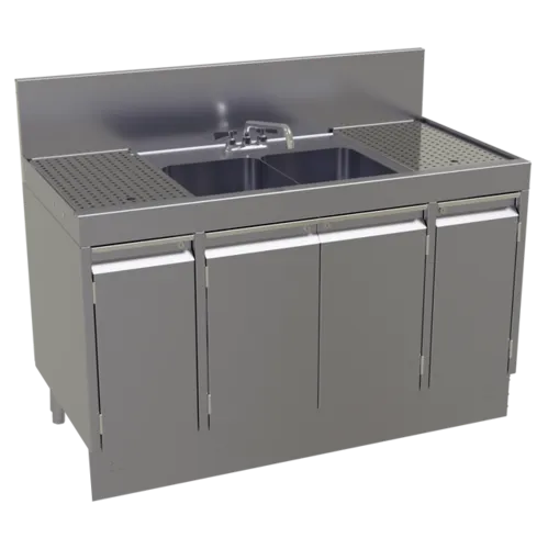 Glastender Glastender E-DS-48 Underbar Sink Unit, Compartment, , with and / - 480"W x 240"D