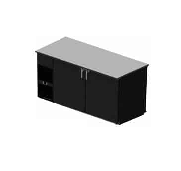 Glastender LPT84 Low Profile Pass-Thru Refrigerated Back Bar Glastender LPT84 Low Profile Pass-Thru Refrigerated Back Bar