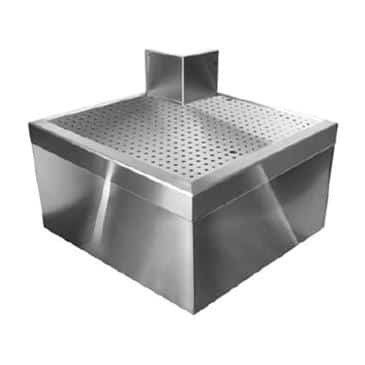 Glastender OFCB-90 Underbar Full Corner Drainboard Glastender OFCB-90 Underbar Full Corner Drainboard