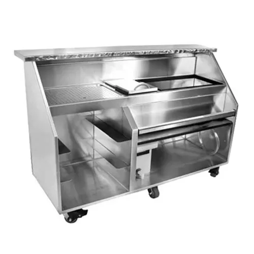 Glastender PBG72-18 Built-In Speed Rail Portable Bar