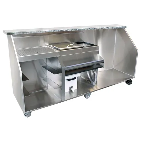 Glastender PBGR90-12 Built-In Speed Rail Portable Bar