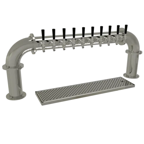Glastender Glastender PP-10-MF Pipe Pass-Thru Draft Dispensing Tower