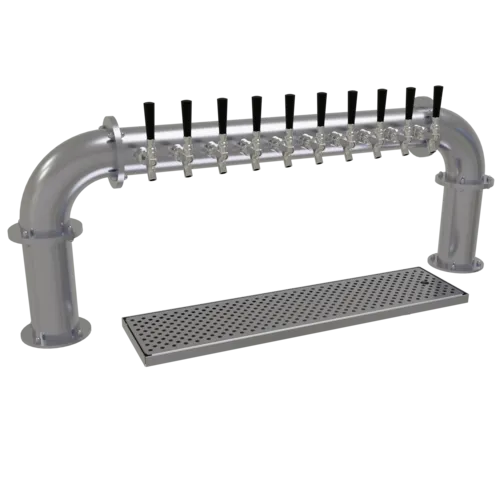 Glastender Glastender PP-10-SS Pipe Pass-Thru Draft Dispensing Tower