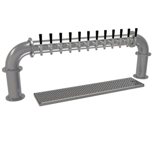 Glastender Glastender PP-12-SS Pipe Pass-Thru Draft Dispensing Tower