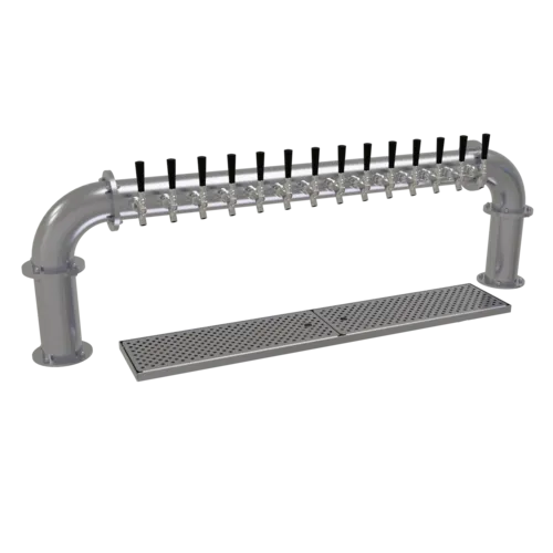 Glastender Glastender PP-14-SS Pipe Pass-Thru Draft Dispensing Tower