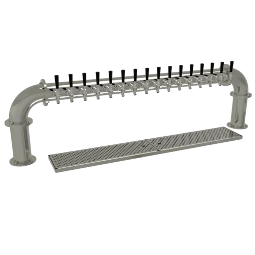Glastender Glastender PP-16-MF Pipe Pass-Thru Draft Dispensing Tower