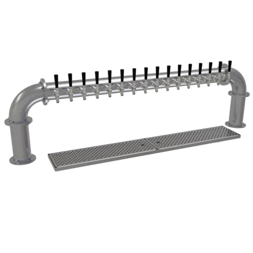 Glastender Glastender PP-16-SS Pipe Pass-Thru Draft Dispensing Tower