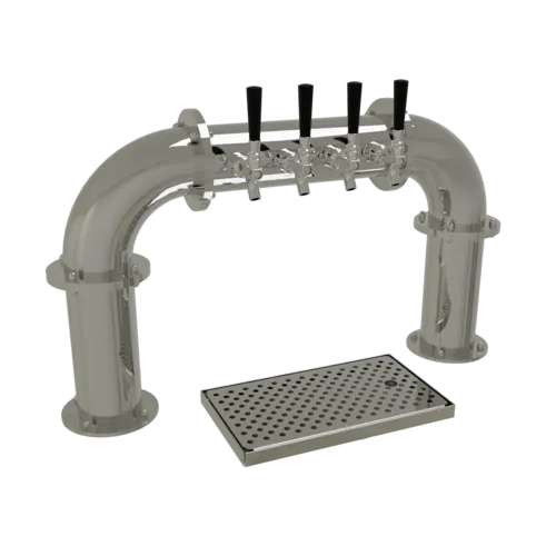 Glastender Glastender PP-4-MF Pipe Pass-Thru Draft Dispensing Tower