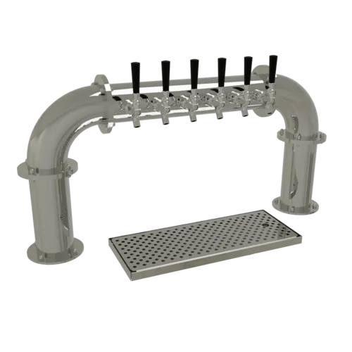 Glastender Glastender PP-6-MF Pipe Pass-Thru Draft Dispensing Tower