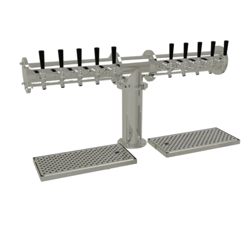 Glastender Glastender PT-10-MF Pipe Tee Draft Dispensing Tower