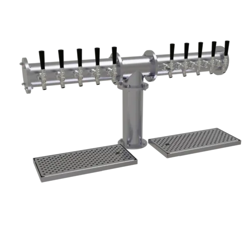 Glastender Glastender PT-10-SS Pipe Tee Draft Dispensing Tower