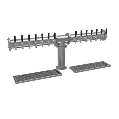 Glastender Glastender PT-14-SS Pipe Tee Draft Dispensing Tower