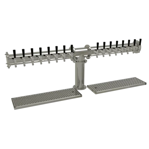 Glastender Glastender PT-16-MF Pipe Tee Draft Dispensing Tower