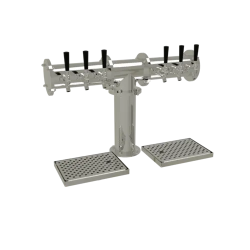 Glastender Glastender PT-6-MF Pipe Tee Draft Dispensing Tower