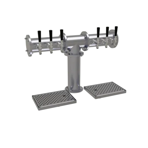 Glastender Glastender PT-6-SS Pipe Tee Draft Dispensing Tower
