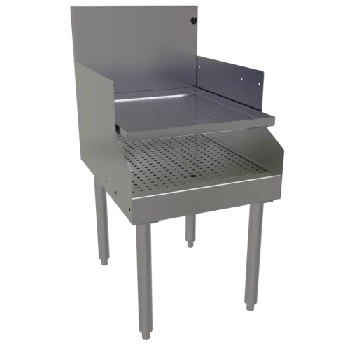 Glastender RDBA-18S Underbar Drainboard, Freestanding with - 18"W x 24"D