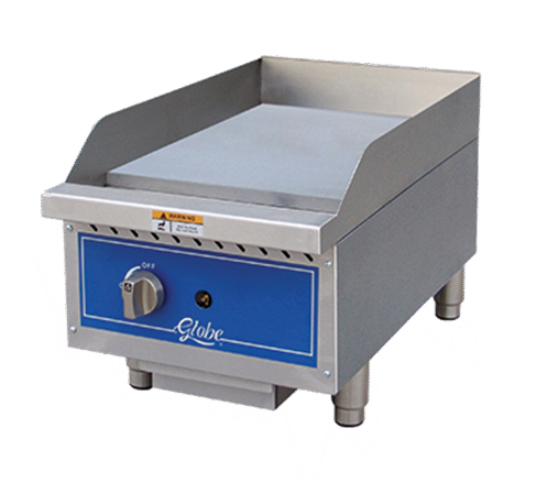 Globe GG15G 15'' Countertop Gas Griddle with Manual Controls - 30,000 BTU Globe GG15G 15'' Countertop Gas Griddle with Manual Controls - 30,000 BTU