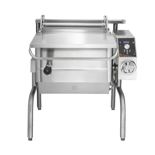 Groen BPM-30GC BPM Series 30 Gallon Gas Floor Model Tilting Skillet Braising Pan with Manual Contols - 104,000 BTU
