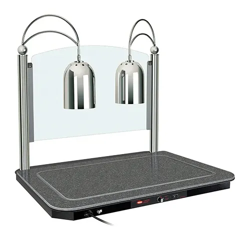Hatco Hatco DCSB400-3624-2 Decorative Carving Station with Two Heat Lamps (clear bulbs included)